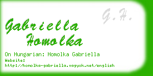 gabriella homolka business card